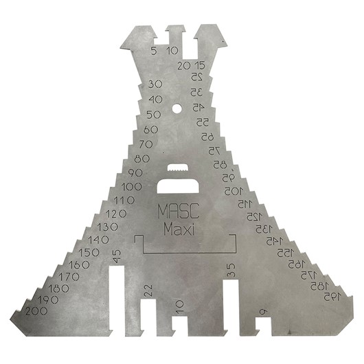 MASC Tracette à zinc "MAXI" 5 - 200mm